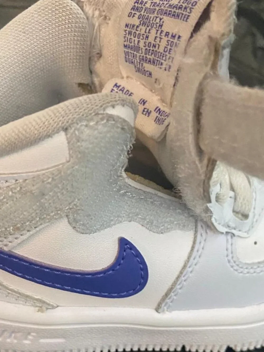 Nike Force 1 Mid EasyOn Sneakers Baby Toddler Unisex Shoes Size 4 - Picture 7 of 7